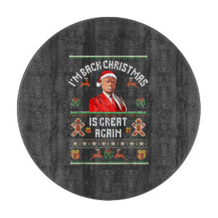 Ich bin zurück, Weihnachten ist wieder großartig T Schneidebrett