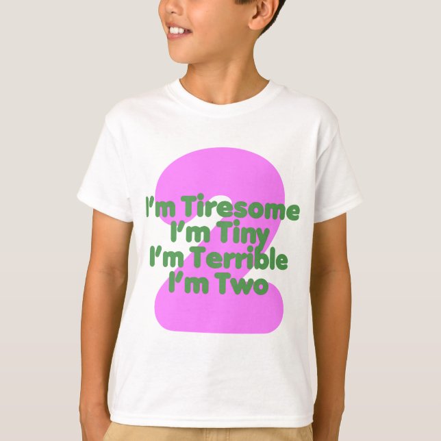 Ich bin zwei T-Shirt (Vorderseite)