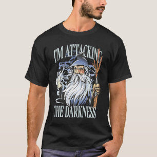 Ich binde den Dunkelheitszauberer Hexe Retro Magi  T-Shirt