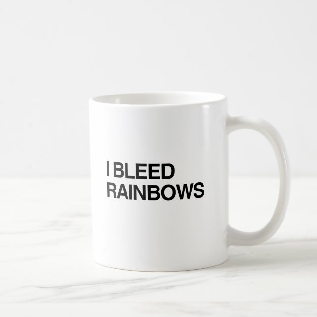 ICH BLEED RAINBOWS.pnng Kaffeetasse (Rechts)