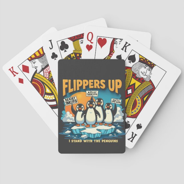 Ich bleibe bei Pinguinen Spielkarten (Rückseite)