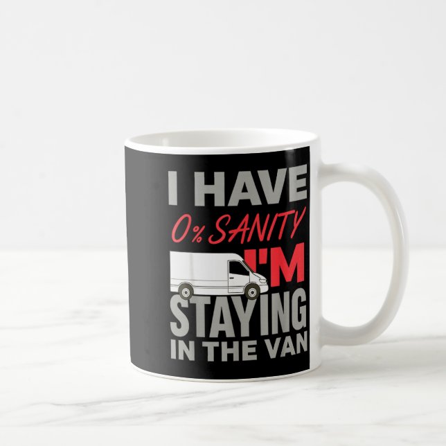 Ich bleibe im Van Lustiger Phasmophobia-Männer-Fra Kaffeetasse (Rechts)