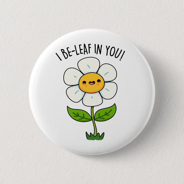 Ich bleibe in deiner sonnigen Blume und einem Leaf Button (Vorderseite)