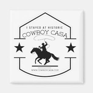 Ich blieb bei Cowboy Casa Logo Magnet