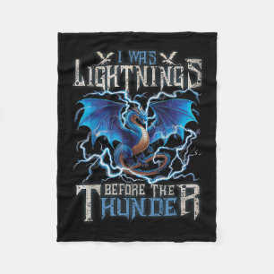 Ich blitzte vor dem Thunder-Fantasiedrache Fleecedecke