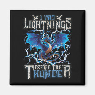 Ich blitzte vor dem Thunder-Fantasiedrache Magnet
