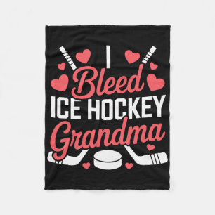 Ich blute Eishockey-Oma, Eishockey-Großeltern Fleecedecke