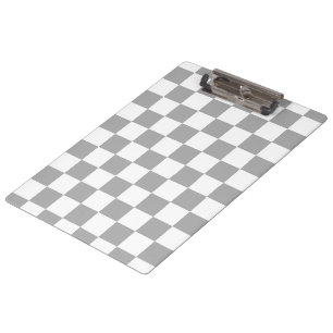 Ich blute, Karo-Schwarz-weiße Checkered Gewohnhei Klemmbrett