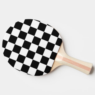 Ich blute, Karo-Schwarz-weiße Checkered Gewohnhei Tischtennis Schläger