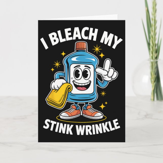 Ich blutete mein stinkfarbenes Shirt Funny Dirty C Karte (Vorderseite)