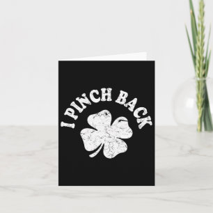 Ich boxe Ck Lustiger St. Patrick's Day Ich kneife  Karte