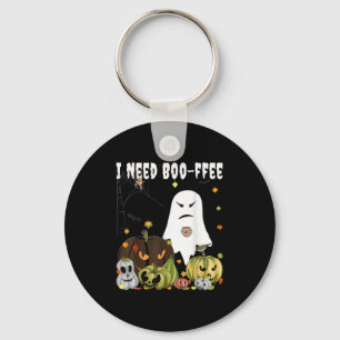 Ich brauche Boo-Kaffee Geist Jack-o-Laterne Kaffee Schlüsselanhänger