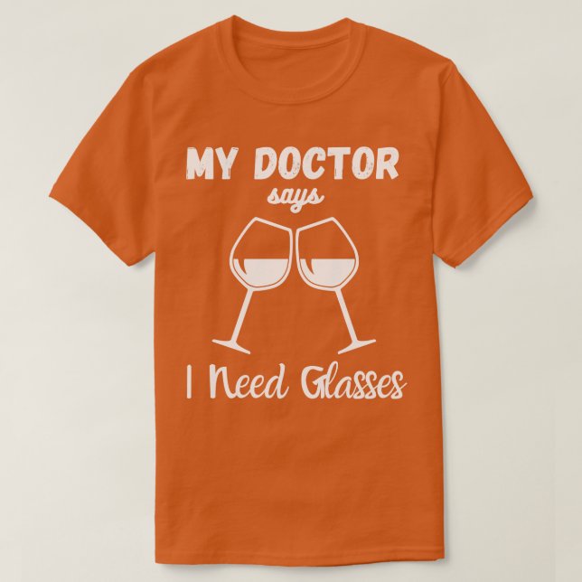 Ich brauche Brille T-Shirt (Design vorne)