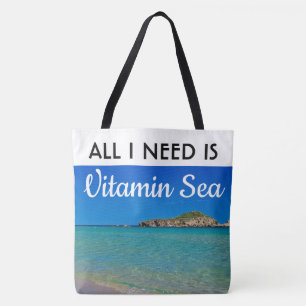 Ich brauche das türkisblaue Wasser aus dem Vitamin Tasche