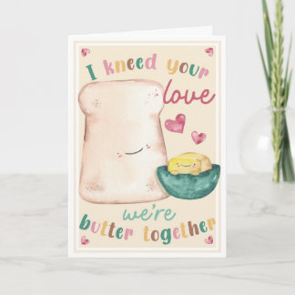 Ich brauche deine Liebe Valentinskarte – Cute Toas Karte