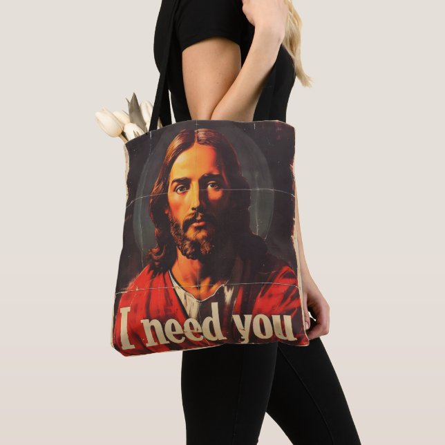 Ich brauche dich Vintag Christus Tasche (Von Nahem)