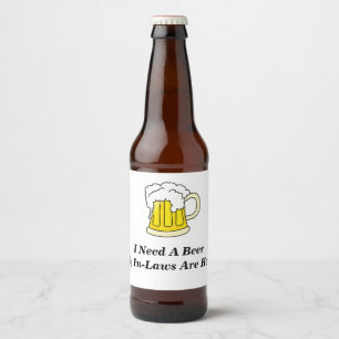 Ich brauche ein Bier, das meine Insekten hier sind Bierflaschenetikett