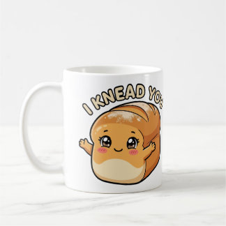 Ich brauche ein Du – Kawaii Brot Kaffeetasse