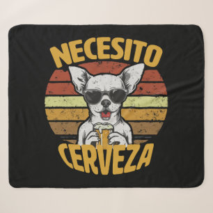 ICH BRAUCHE EIN SÜßES CHIHUAHUA BIER SHERPADECKE