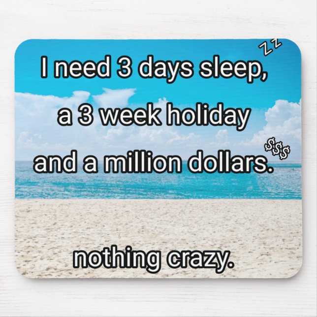 Ich brauche eine Pause Mousepad (Vorne)