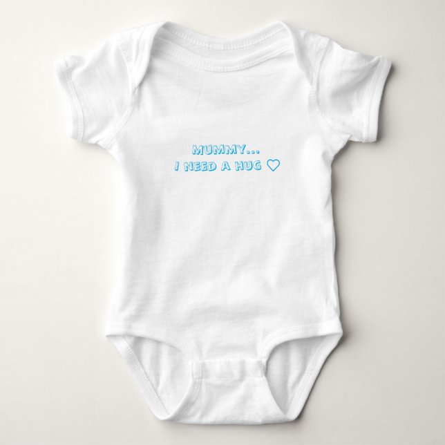 Ich brauche eine Umarmung! T-Shirt Baby Strampler (Vorderseite)