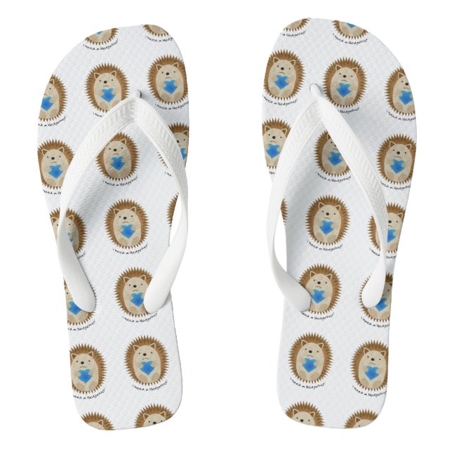 Ich brauche einen Hedgehug-Igel Flip Flops (Fußbett)