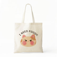 Ich brauche Essen! niedliche, wütende Katze