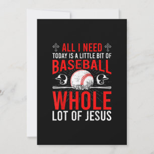Ich brauche heute Baseball eine Menge Jesus Baseba Save The Date