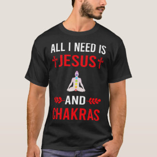 Ich brauche Jesus und Chakra Chakras T-Shirt