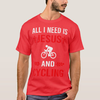 Ich brauche Jesus und Radfahrer. T-Shirt