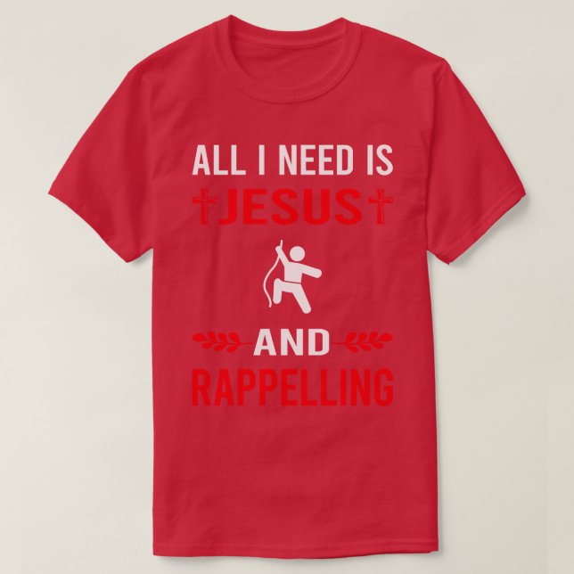 Ich brauche Jesus und Rappel T-Shirt (Design vorne)