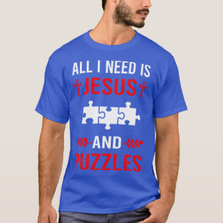 Ich brauche Jesus und Rätsel T-Shirt