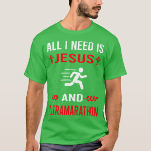 Ich brauche Jesus und Ultramarathon-Ultradistanzla T-Shirt