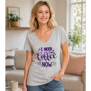Ich brauche jetzt Kaffee Lustiges Kaffeeshirt T-Shirt