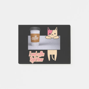 Ich brauche Kaffee gleich jetzt Die besten Katze Post-it Klebezettel