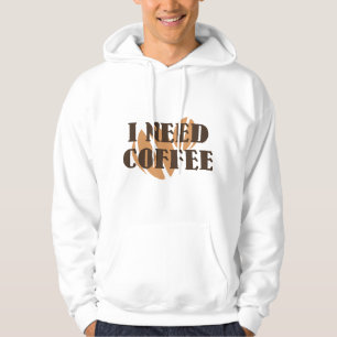 Ich brauche Kaffee Hoodie