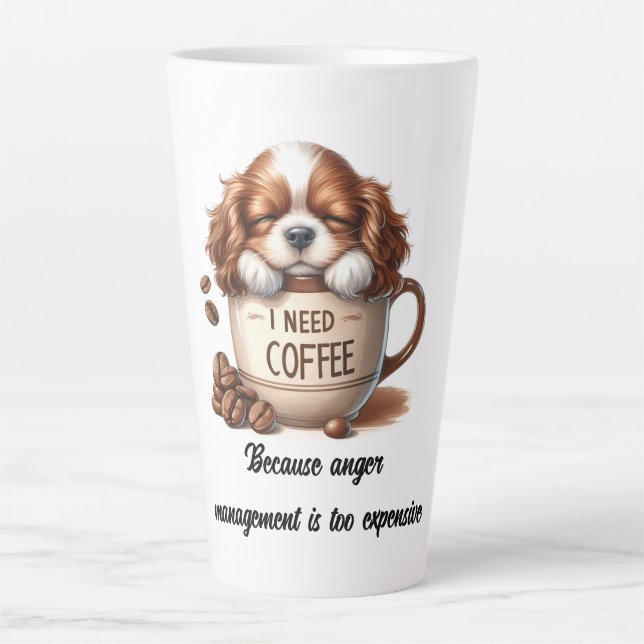 Ich brauche Kaffee Milchtasse (Vorderseite)