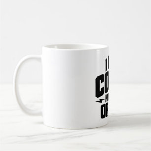 Ich brauche Kaffee, nicht Ihre Meinung Typografie- Kaffeetasse