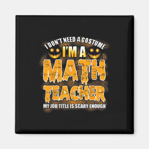 Ich brauche kein Kostüm, ich bin Mathematiklehreri Magnet