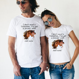 Ich brauche kein Valentin, mit dem ich ewig Got ha Tri-Blend Shirt