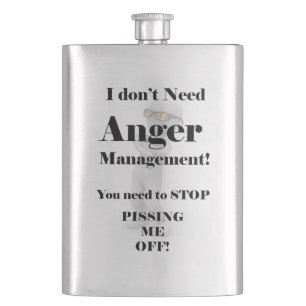 Ich brauche kein Wutmanagement Flachmann