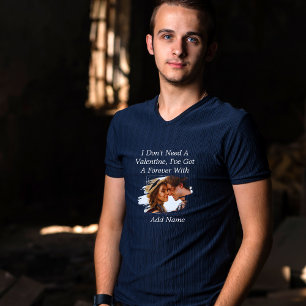 Ich brauche keine moderne Blaumännliche der Valent T-Shirt