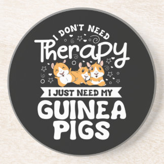 Ich brauche keine therapeutische Guinea Pig Cavy R Getränkeuntersetzer