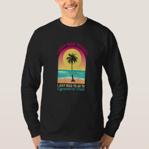 Ich brauche keine Therapie Cypremort Point Beach L T-Shirt