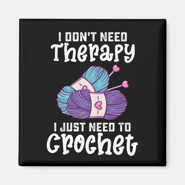 Ich brauche keine Therapie, die ich nur kokettiere Magnet (Vorne)