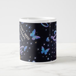 Ich brauche keine Therapie, ich bin nur delulu Jumbo-Tasse