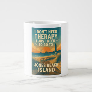 Ich brauche keine Therapie, ich brauche Jones Beac Jumbo-Tasse