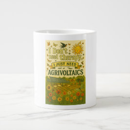 Ich brauche keine Therapie, ich brauche nur Agrivo Jumbo-Tasse