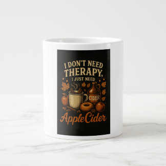 Ich brauche keine Therapie, ich brauche nur Apple  Jumbo-Tasse