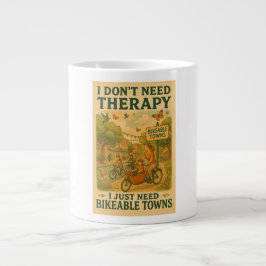 Ich brauche keine Therapie, ich brauche nur bikeab Jumbo-Tasse